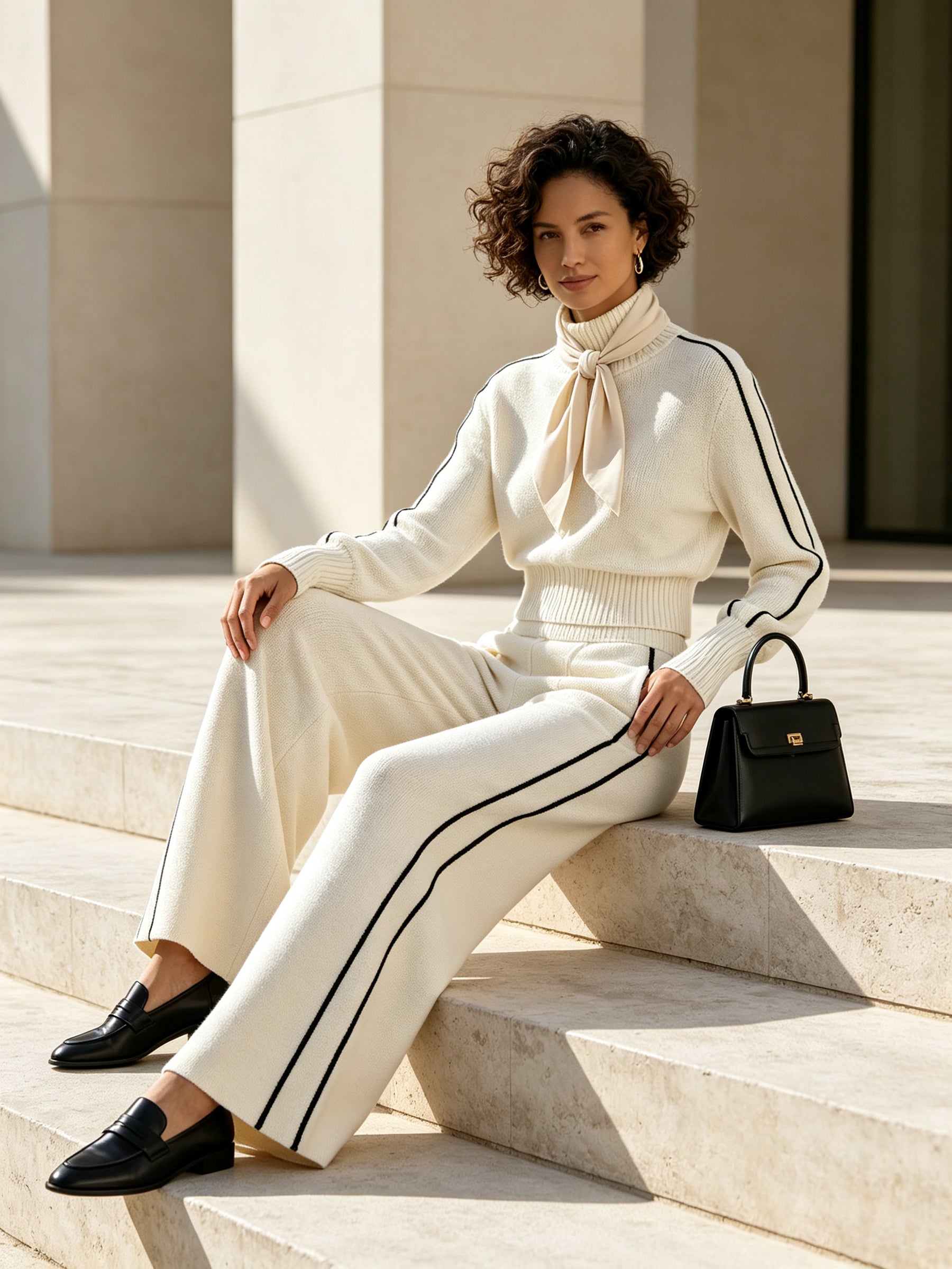 Women's Premium Minimalist Knit Two-Piece Set