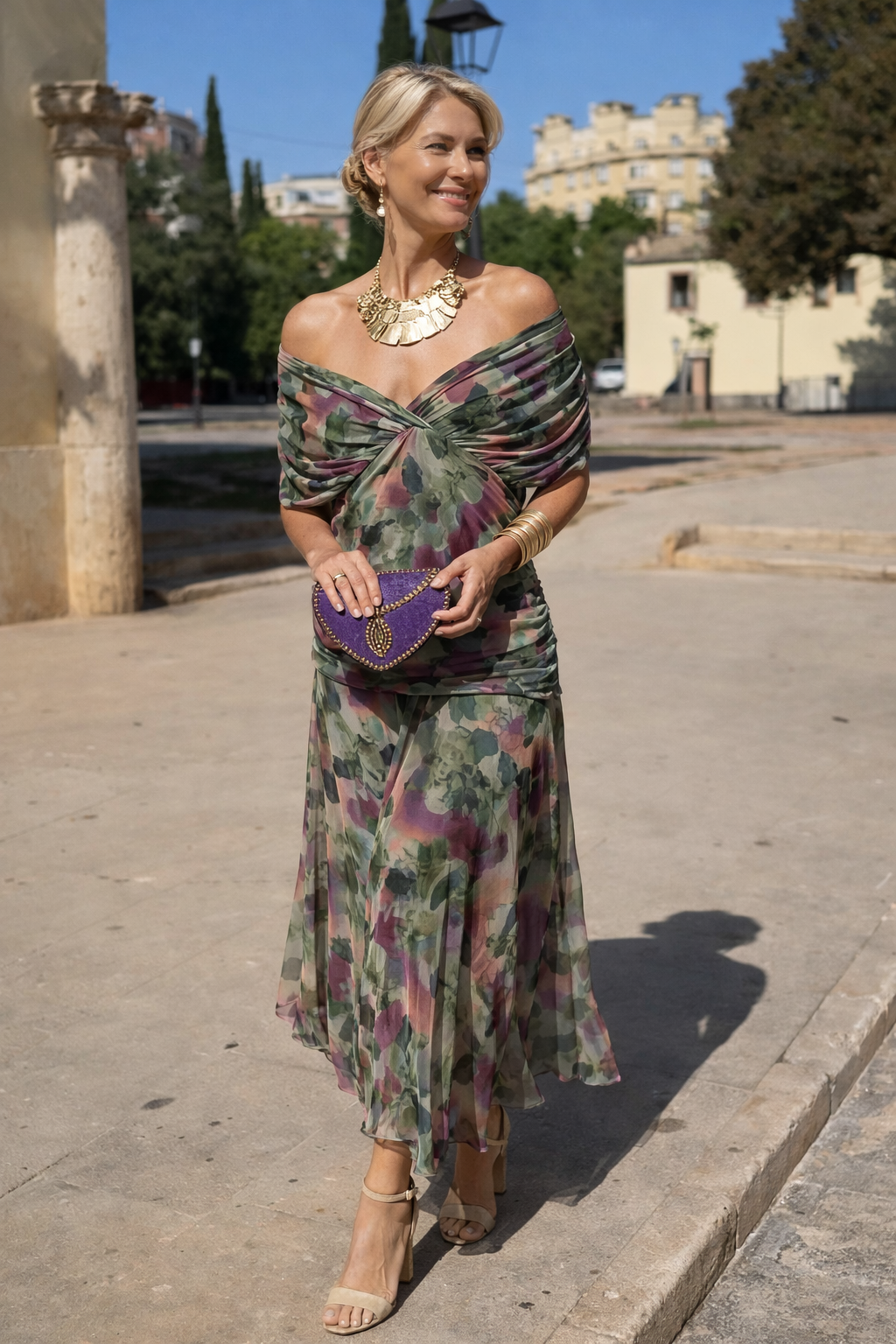 Marena™ | Elegant Maxi Dress with V-Neck