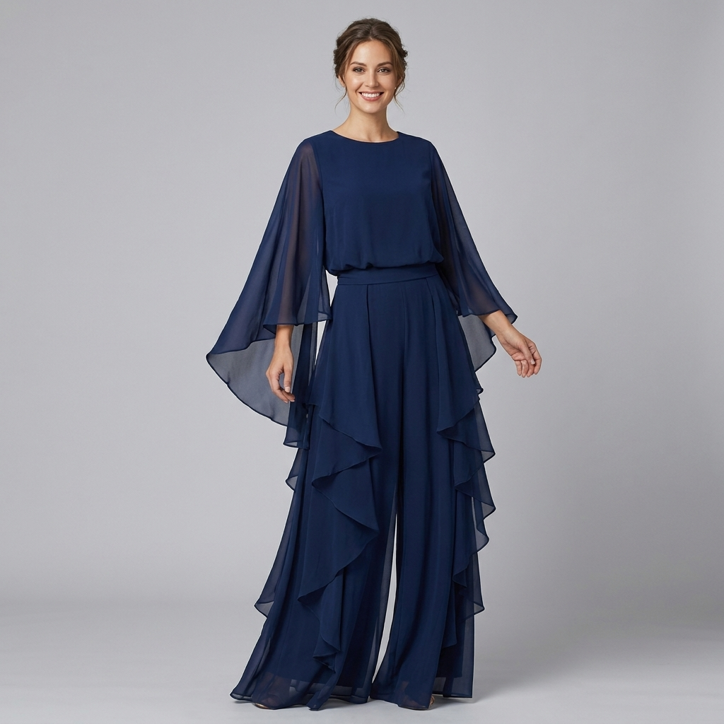 Marina™ | Elegant Ruffle Wide-Leg Trousers