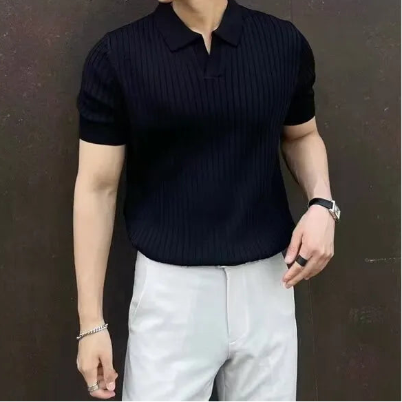 Premium Rib Polo – Tijdloze Pasvorm & Luxe Comfort