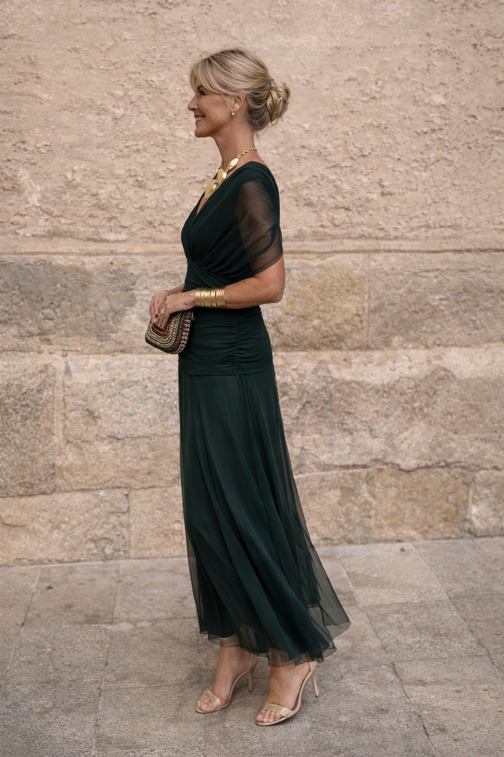 Marena™ | Elegant Maxi Dress with V-Neck