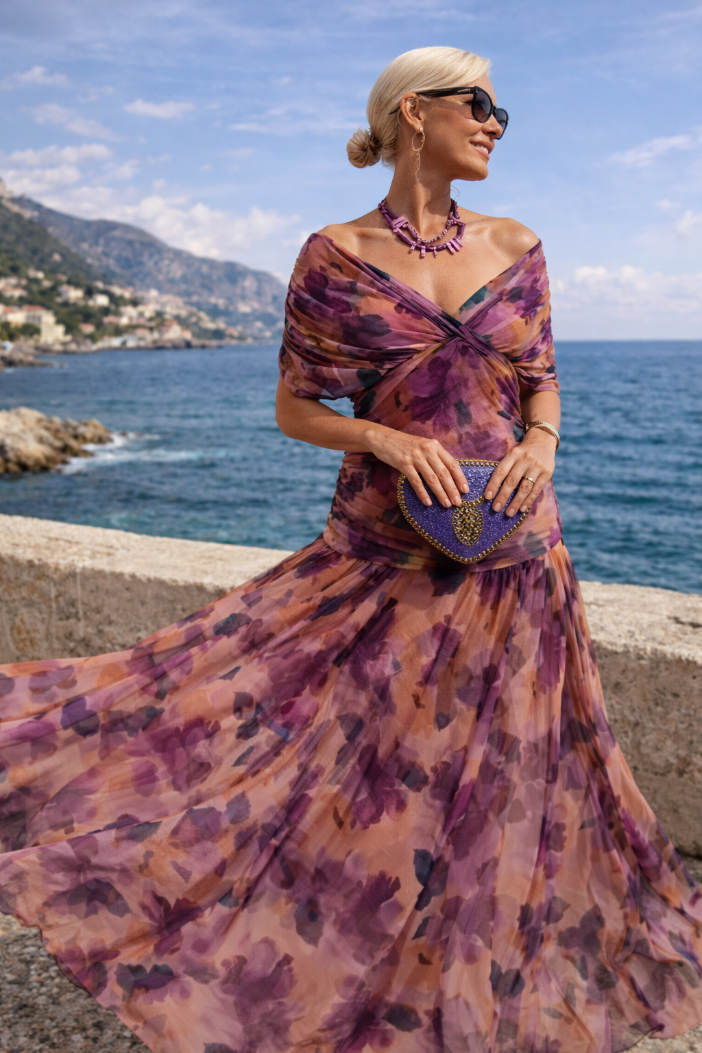 Marena™ | Elegant Maxi Dress with V-Neck