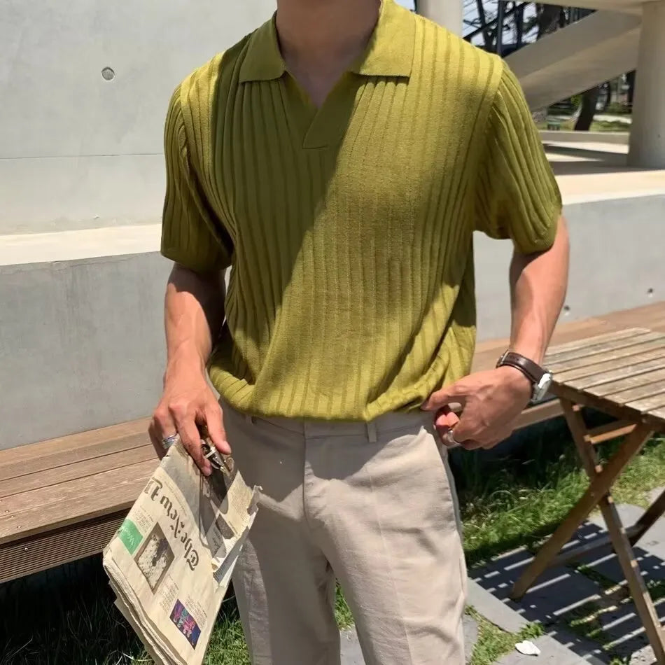Premium Rib Polo – Tijdloze Pasvorm & Luxe Comfort