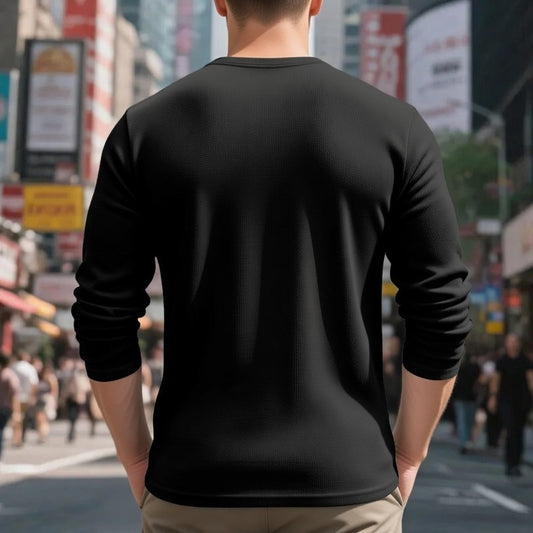 Henry Long Sleeve Retro Bottoming T-shirt