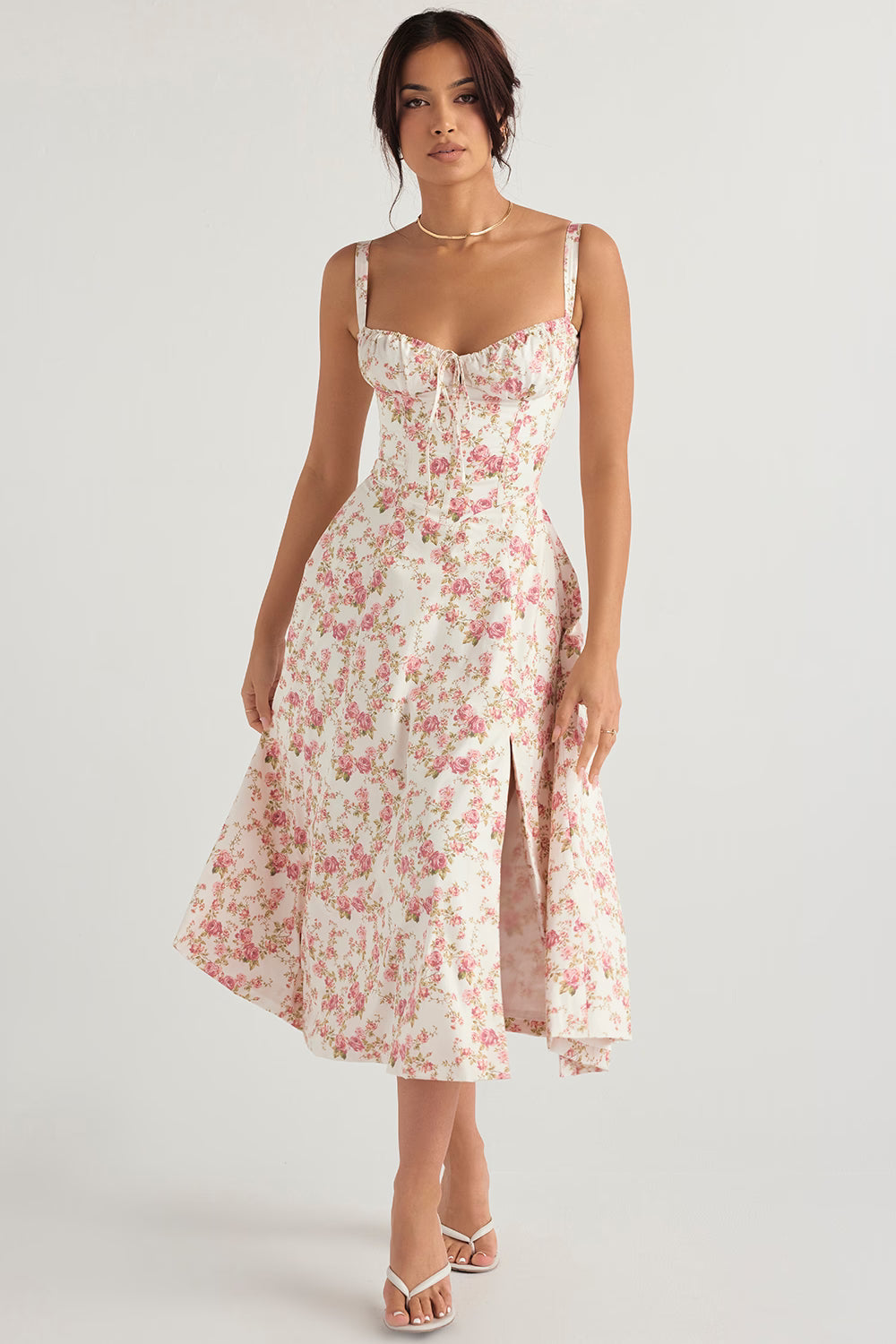 Roze bloemen / 3XL