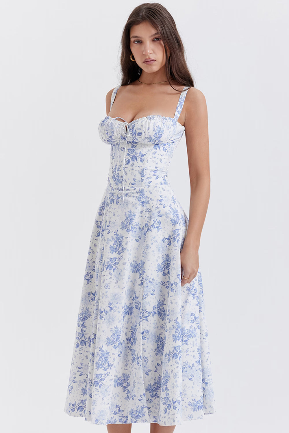 Blue Floral / 3XL