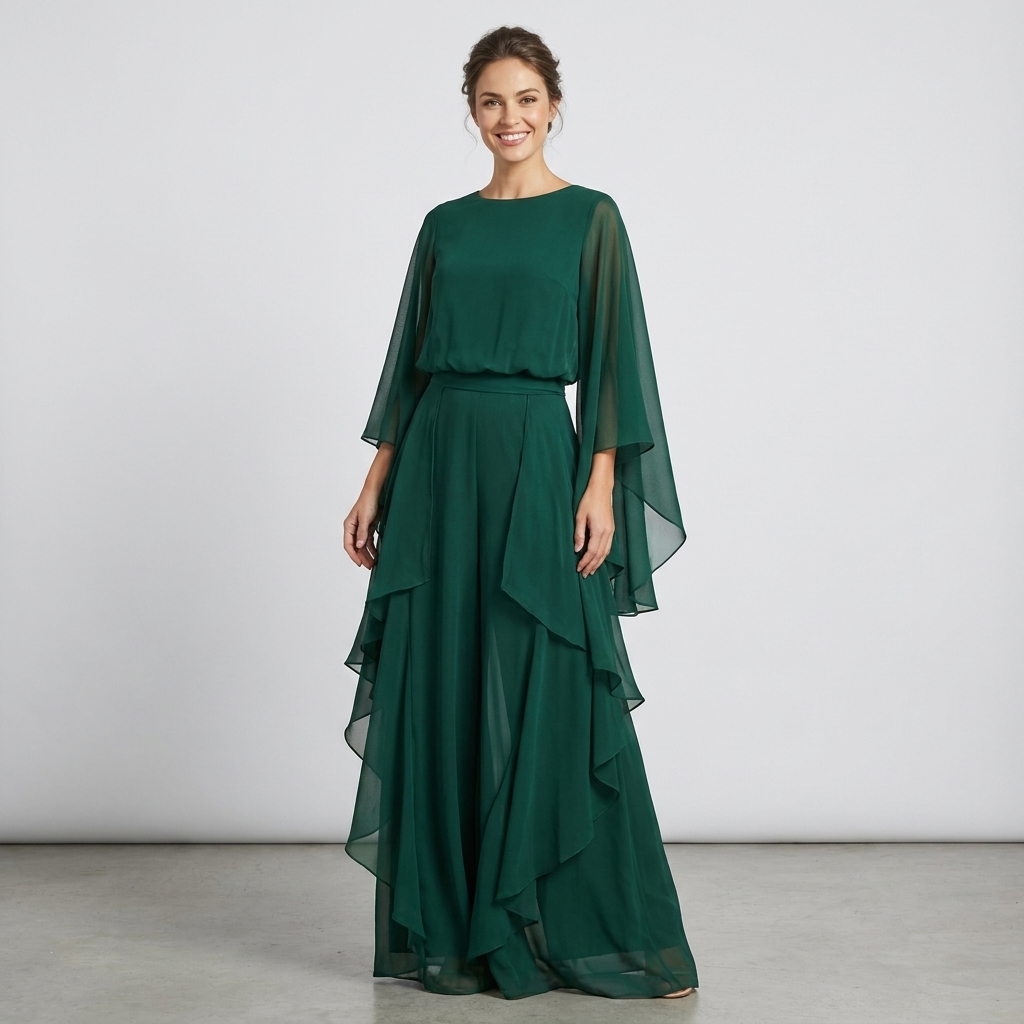 Marina™ | Elegant Ruffle Wide-Leg Trousers