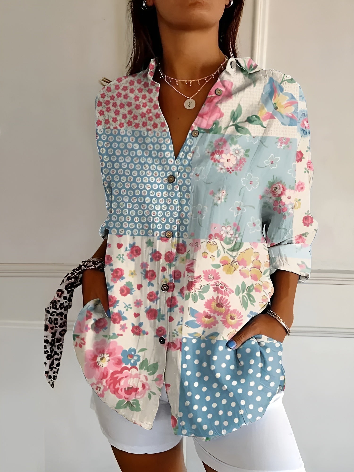 Floral Blue / 5XL