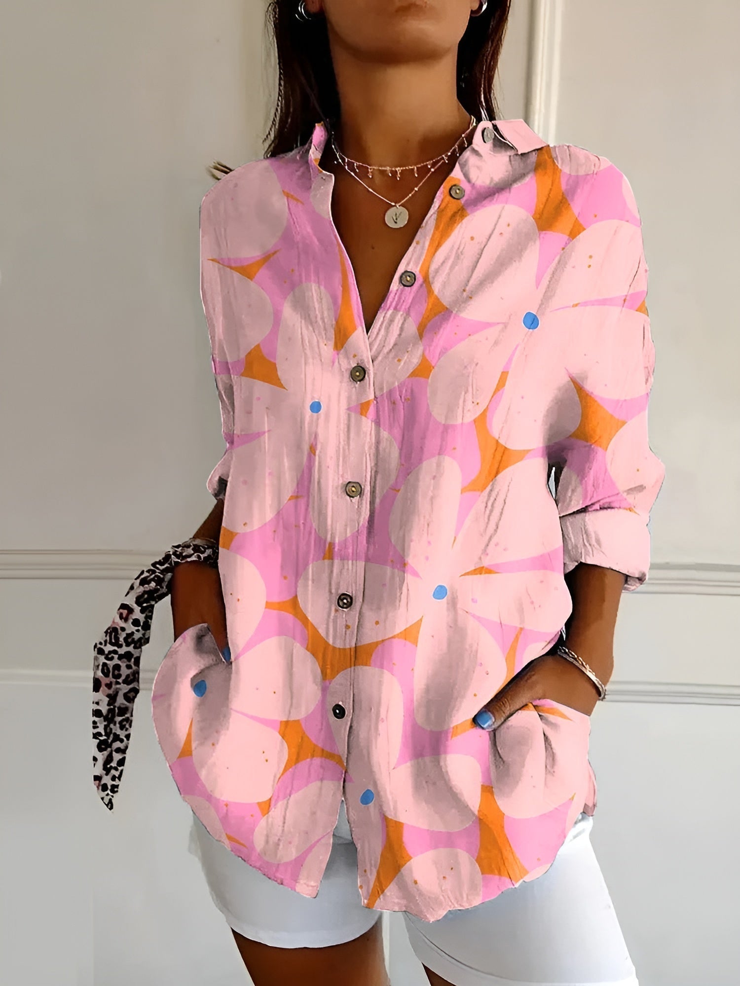 Pink Floral / 5XL